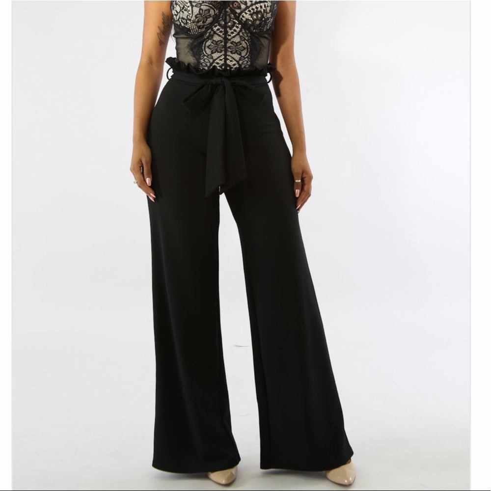 India High Waist Tie Pants